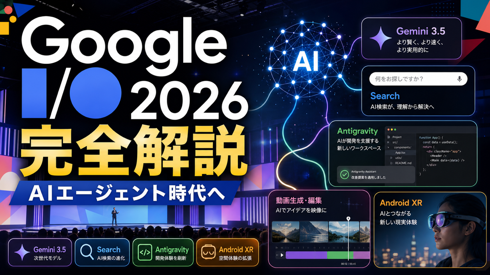 Google I/O 2026完全解説サムネイル
